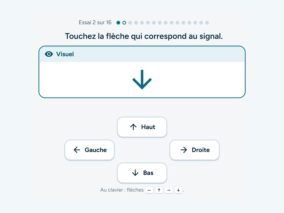 Capture de l’exercice Bascule sensorielle
