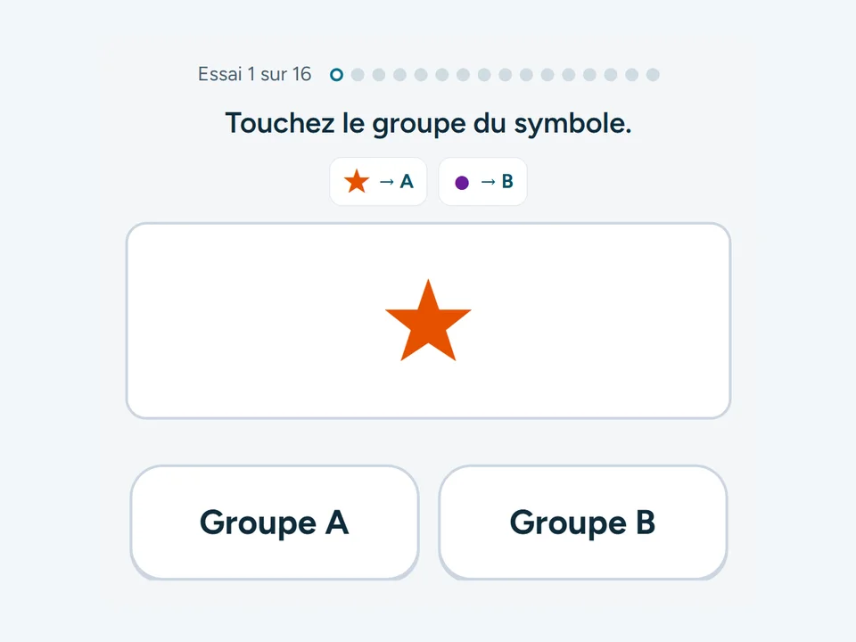 Capture de l’exercice Décodage de symboles